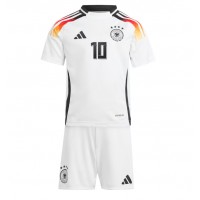 Nemecko Jamal Musiala #10 Domáci Detský futbalový dres ME 2024 Krátky Rukáv (+ trenírky)